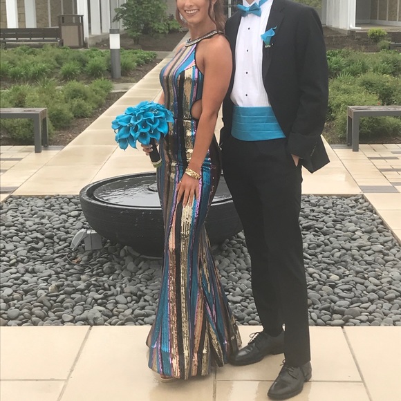 Madison James Sequin Dress - Picture 3 of 7